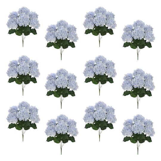 12 Pack: Light Blue Hydrangea Bush by Ashland®